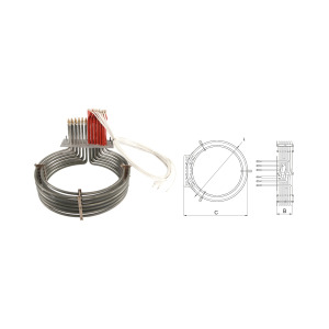 Enkomak Konveksiyon Fırın Rezistansı 34 cm. 11000 Watt 230 Volt 12 Eleman Teknik Isısan R1063-1P