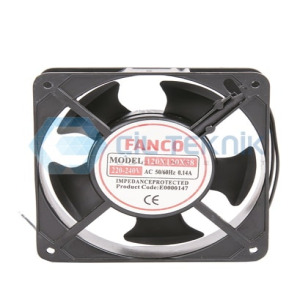 Fanco 12*12*38mm Kare Fan Rulmanlı