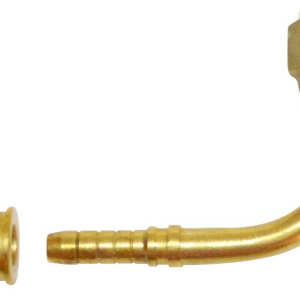 YAĞ HOR. RAK.3/8 PRESLİ 90° PRİNÇ( 90' CRIMPING FIT.)