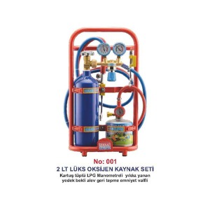 Egeser Oksijen Kaynak Seti Kartuş Tüplü Lüks 2 LT.