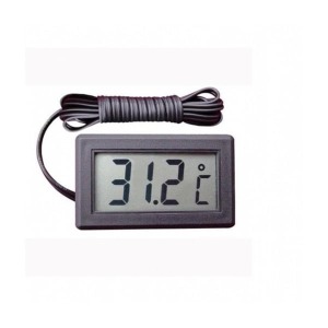 Thermotrick TPM-10 1 MT Kablolu Dijital Pilli Termometre Siyah Kasa