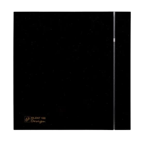 Dekoratif Silent Design 100 Black Soler Palau Siyah Dış Kapağı Sanatsal Görsel Kapak SP AGMair Agm Havalandırma