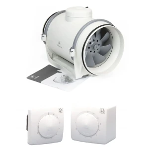 TD Evo 200 Reb-1 Hız Anahtarlı 900 m3/h Soler Palau Kademeli Yuvarlak Havalandırma Fanı