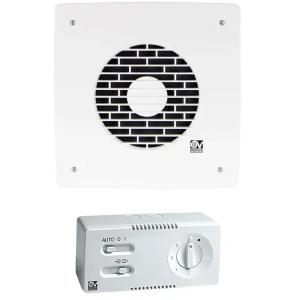 Vortice Vario I 230/9 & CR5N Hız Anahtarı Yanında Duvara Kolay Montaj Otomatik Panjur Manuel Geri Dönüşümlü Tasarruflu Fan AGMair Agm Havalandırma Fanı