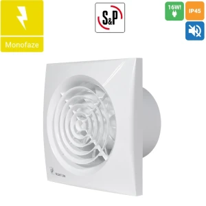 Soler Palau Silent 200 CZ Kanal 120mm m³/h 180 dB 33 Sessiz Tasarruflu Ortam Havalandırma Fanı AGMair agm