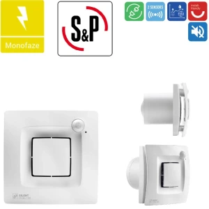Soler & Palau Silent Dual 100 Banyo Wc Sensörlü Egzoz Ortam Havalandırma Fanı Tasarruflu AGMair sp agm