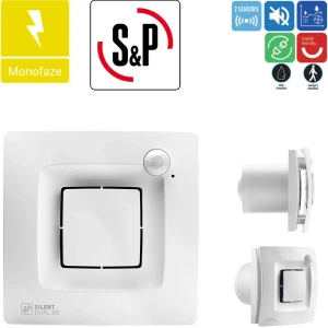 Soler & Palau Silent Dual 300 Fan 150mm 235 Debi Sensörlü Egzoz Ortam Havalandırma Fanı Tasarruflu AGMair sp agm Havalandırma Fanı