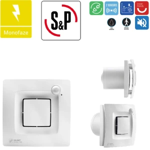 Soler & Palau Silent Dual 200 Banyo Wc Sensörlü Egzoz Ortam Havalandırma Fanı Tasarruflu AGMair sp agm