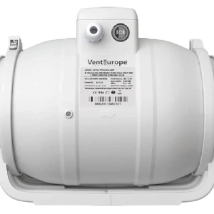 100`lük 250 m3/h İki Hızlı Aksiyel Kanal Fanı 40 dB(A) 25W Vent Europe Q125 Redüksiyonlu IP44 3 Yıl Garantili AGMair Ventilation Havalandırma