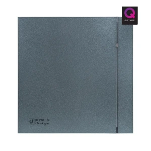 Dekoratif Gri Havalandırma Fanı Grey Silent 100 Cz Design Ultra Sessiz Banyo Wc Aspiratörü Soler Palau Estetik Dizayn