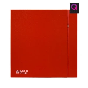 Dekoratif Kırmızı Havalandırma Fanı Red Silent 100 Cz Design Ultra Sessiz Banyo Wc Aspiratörü Soler Palau Estetik Dizayn