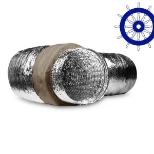 AFS Marine 406 mm İzoleli Flexible 10 Metre Tekne Yat Denizcilik Hava Borusu ALUAFS.F AGMair Agm Havalandırma