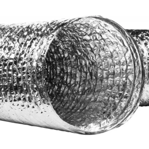 112mm Mutfak Banyo Yanmaz Dayanıklı Davlumbaz Aspiratör Alüminyum Flexible Boru Hava Kanalı Esnek Aluafs.70 AGMair Agm Havalandırma