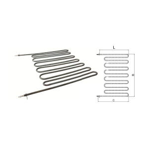 Teknik Isısan  Ada Sauna Flanşlı Rezistansı 32 cm. 4000 Watt 230 Volt Teknik Isısan R2054